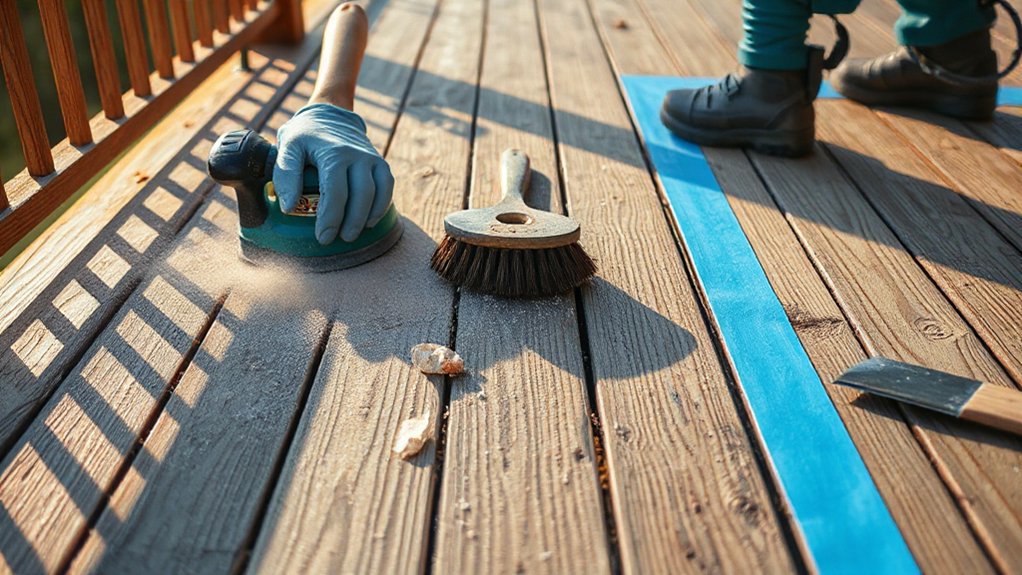 prepare deck surface thoroughly