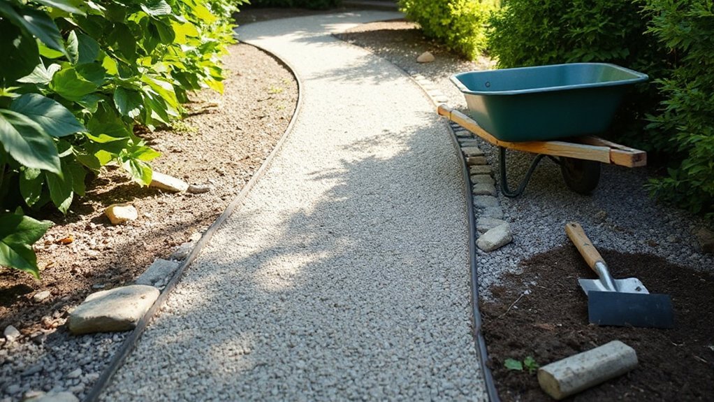 quick durable gravel pathway