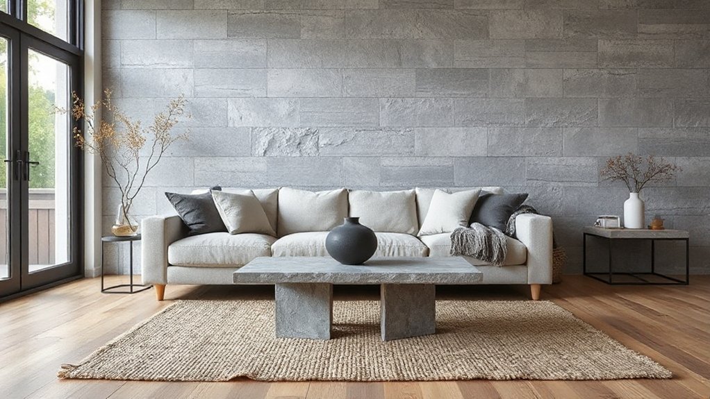 stone adds visual stability