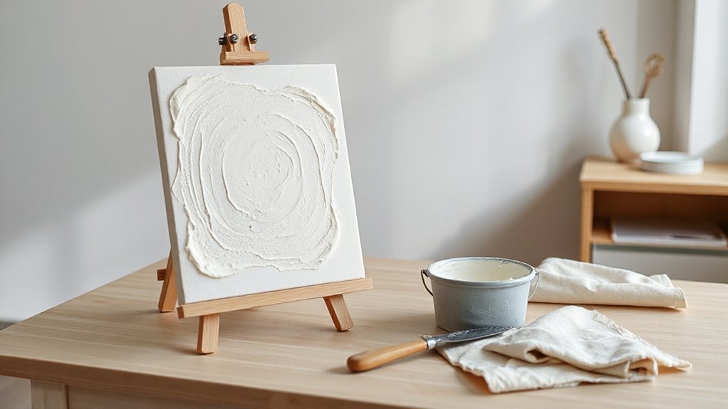 textured spackle canvas art