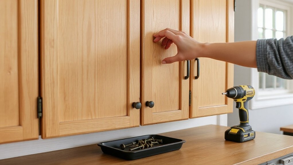 update cabinet hardware easily