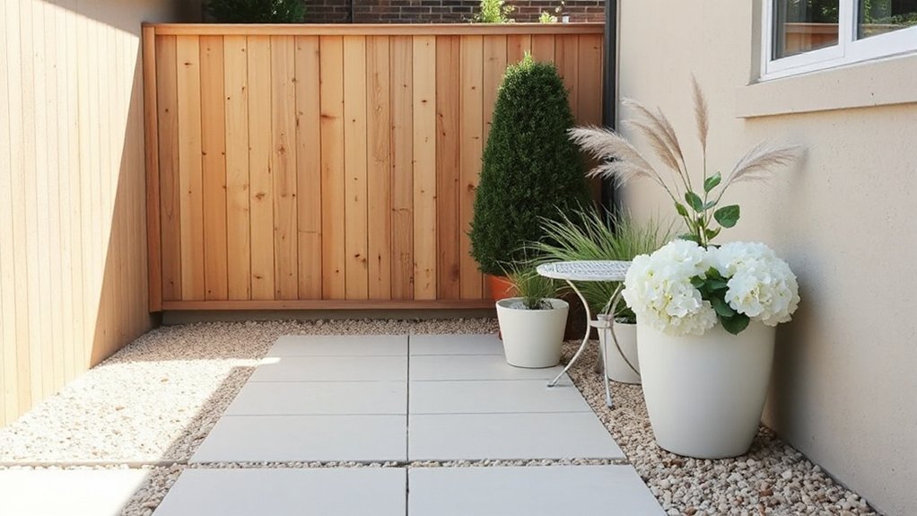 use light reflective garden materials