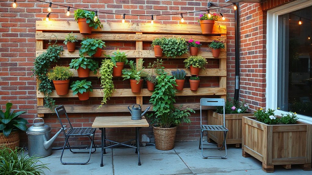vertical garden wall installation